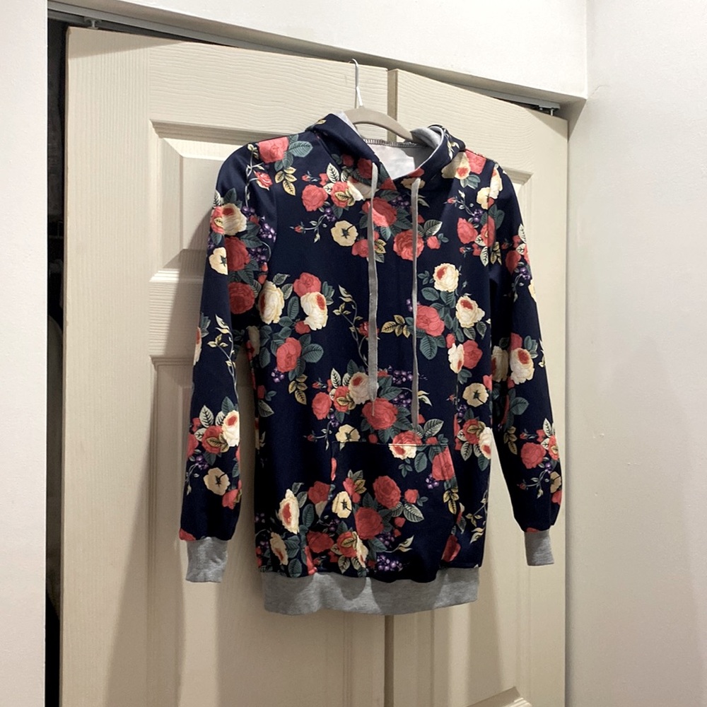 Floral hoodie